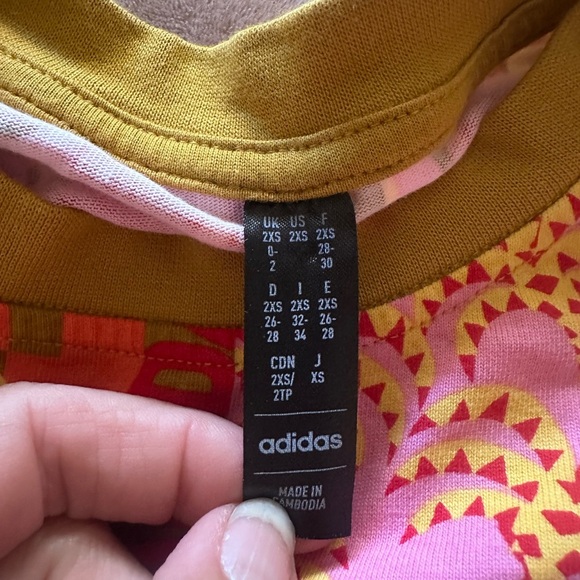 FARM Rio Colorful Patchwork Short Sleeve Tee - Pink, Red, Green - Picture 2 of 2